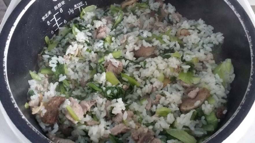 青菜肉菜饭