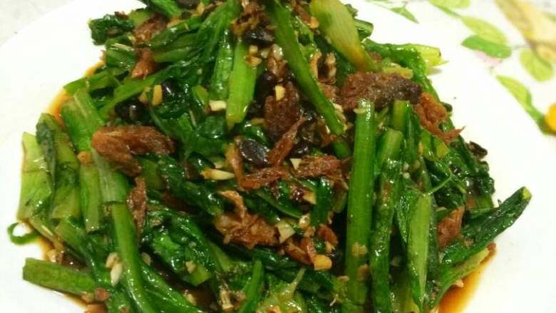 豆豉鲮鱼油麦菜