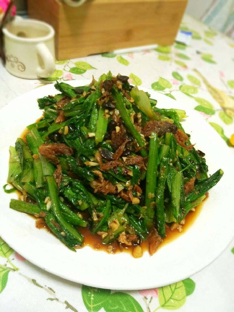 豆豉鲮鱼油麦菜