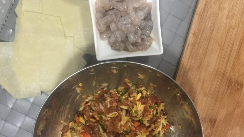 蟹肉云吞,准备包喽~