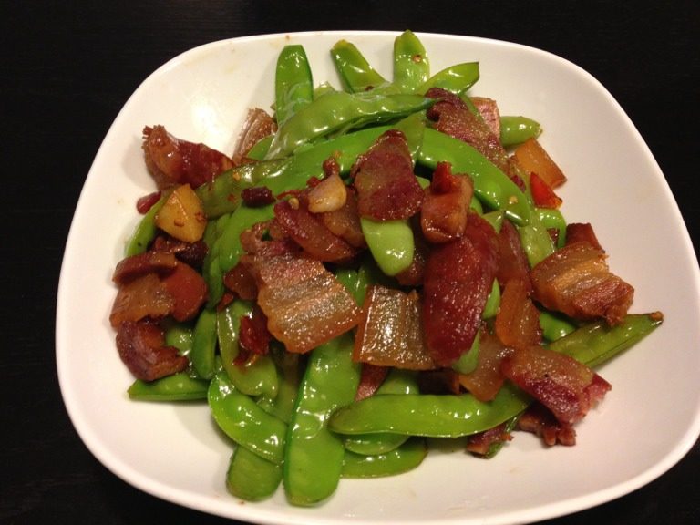 豌豆炒腊味