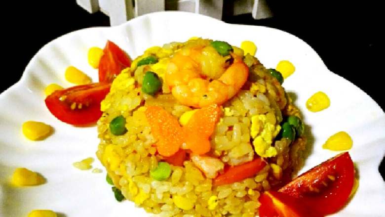 什锦蛋炒饭+#有个故事#