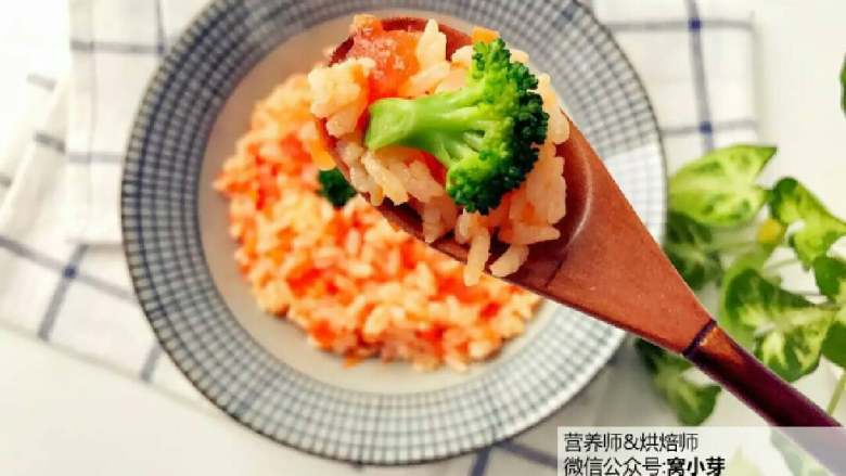 宝宝辅食:日式红色茄汁烩饭,出锅