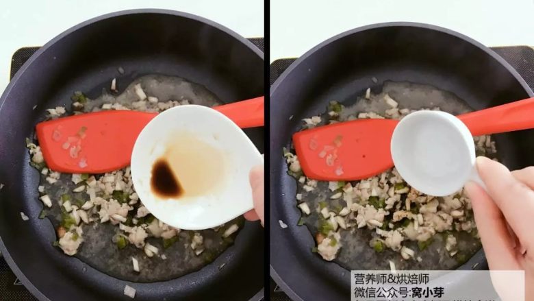 宝宝辅食：肉沫蒸豆腐-蛋白质、钙，统统在这里！18M+
,加入少许清水（淹没肉末），加一点点宝宝酱油和盐调味。