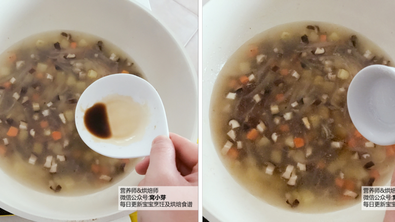 宝宝辅食:有饭、有菜、有肉,啥都有的土豆牛肉焖饭!18M+,倒入适量清水(焖饭建议100g大米搭配300g清水,大家需看牛肉炖煮后还剩下多少水,在那个基础上增加),加盖煮至水开,然后可加入少许盐和宝宝有机酱油调味。
