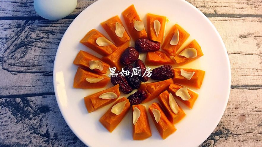 蒸南瓜（红枣百扣南瓜）