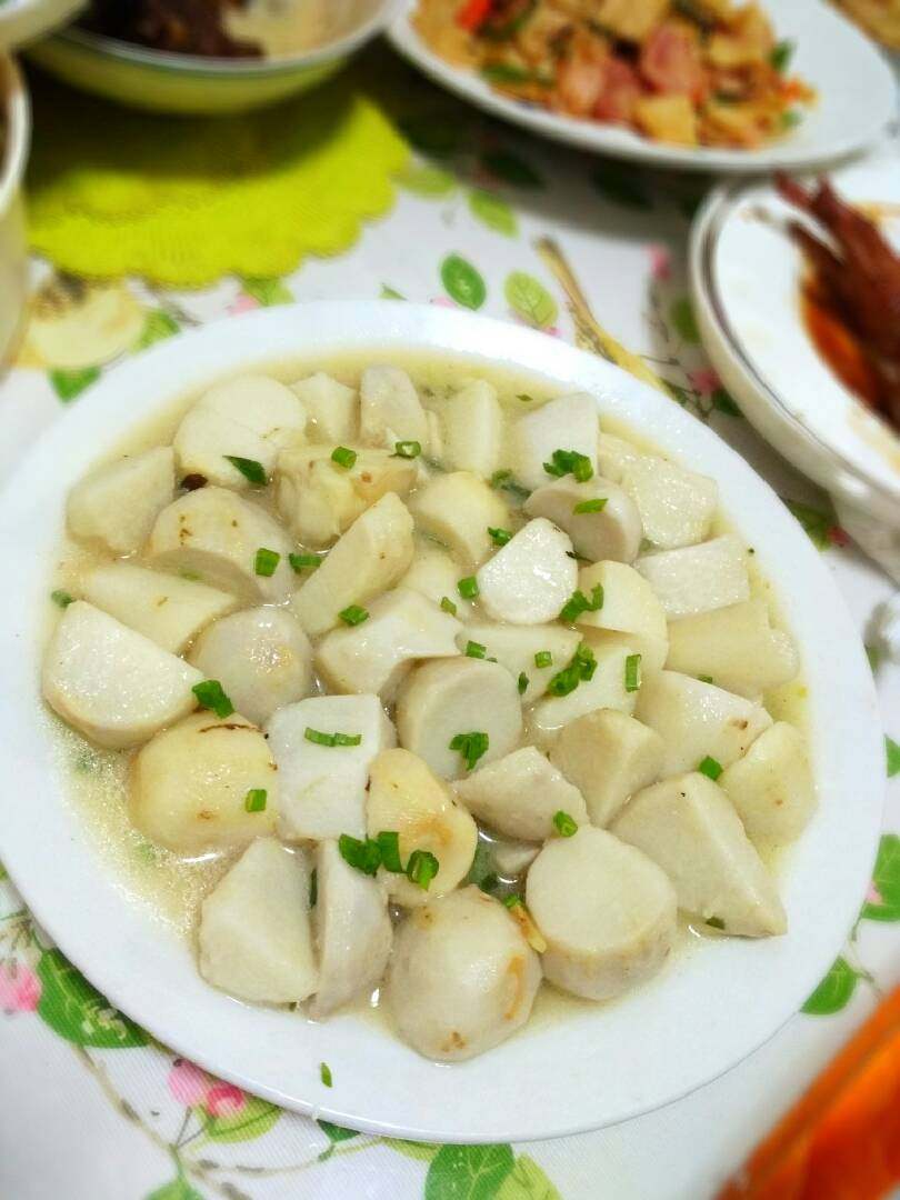 香葱烧芋头