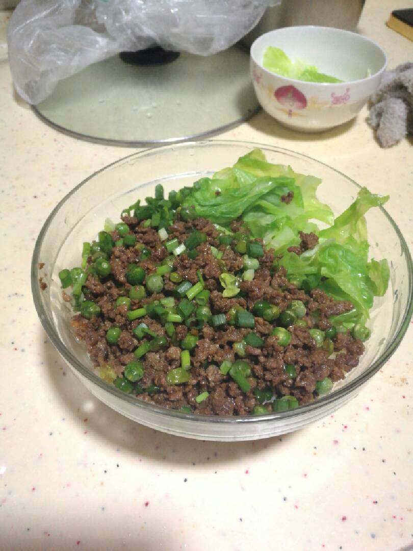 干拌豌豆臊子面