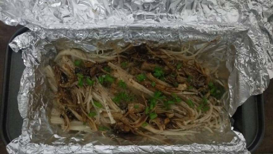 锡纸耗油金针菇