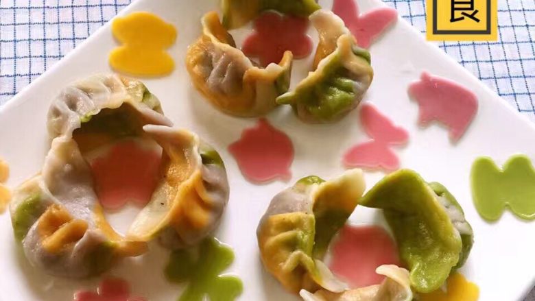 冬至吃的五彩饺子