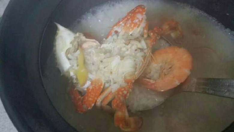 蟹虾粥,非常好的一道粥