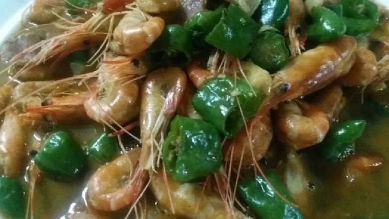 火腿青椒大汤烧沼虾