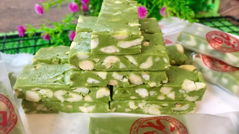 牛轧糖(抹茶版),包装成自己喜欢的样子,可以了,送人还是自己吃都可以了