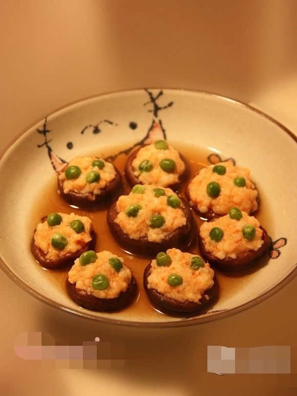 虾酿香菇盏