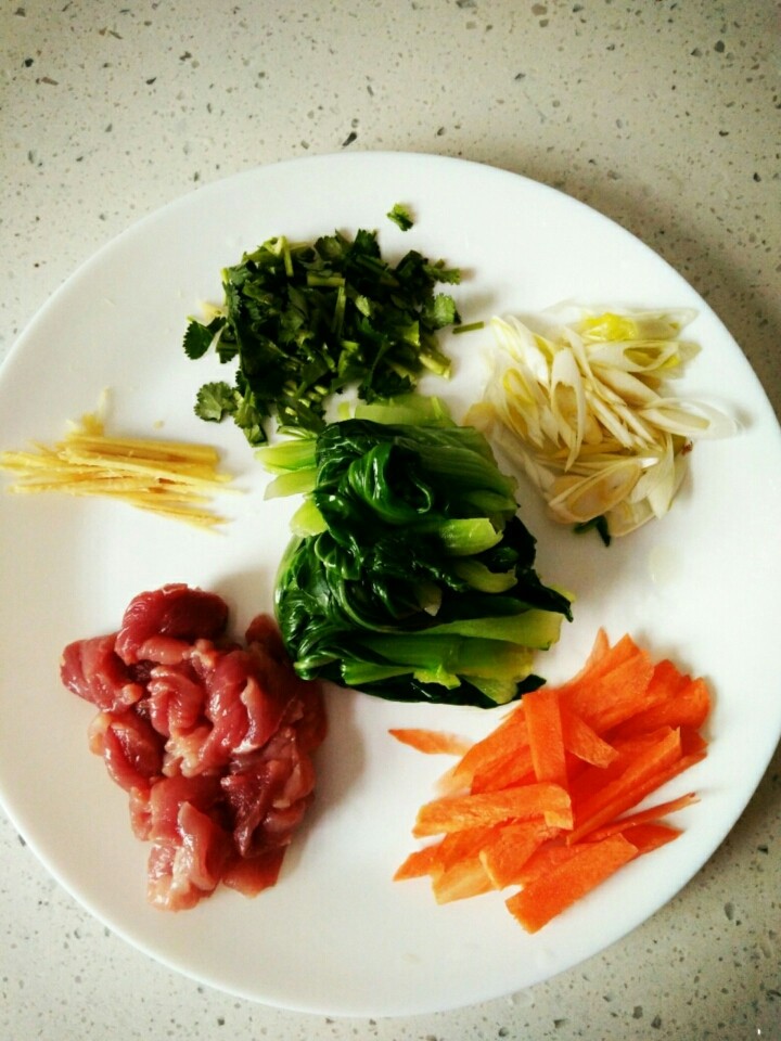 家常抻面片,准备好所需材料