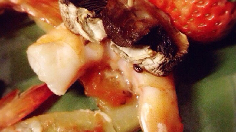 烤虾烤土豆烤口蘑