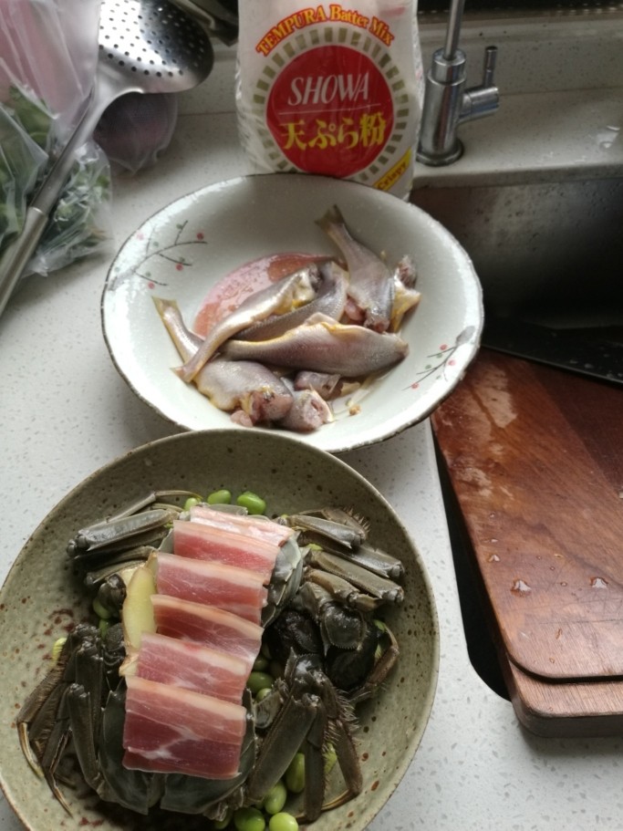 双黄面,配料腌制