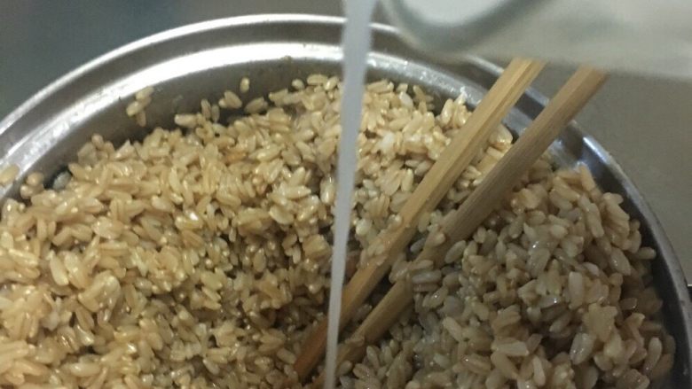 甜酒坯,外面一圈拌匀,再拌中间,最后拌完水差不多占一半多点,但感觉最后发出来还是偏干,下次试试放到和麦子一样高。