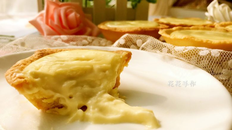 流心芝士挞(最省时无需冷冻配方),热食内馅会有流心出现。