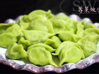 荠菜饺子#春意绿#