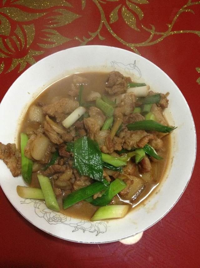 大蒜炒肉