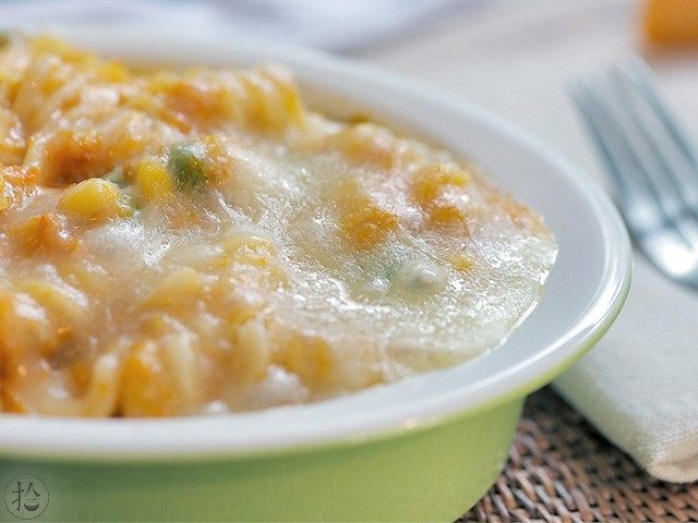 芝士南瓜焗意面,完成!