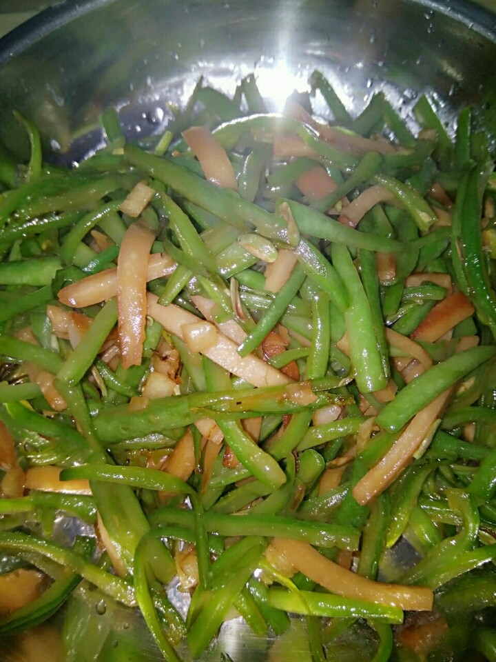 豆丝炒火腿