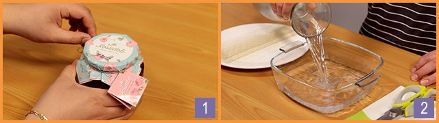 玫瑰养颜果冻，吃着吃着就变美了,1、准备好蜂蜜玫瑰花；

2、准备好蜂蜜玫瑰茶后，在一个容器里倒入冰水