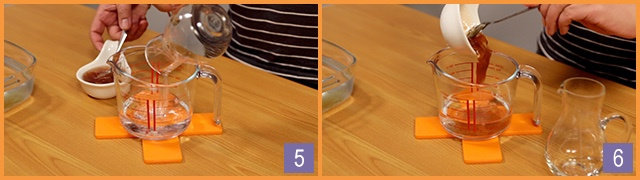 玫瑰养颜果冻，吃着吃着就变美了,5、在等待吉利丁片泡软的期间，准备一个耐高温容器，在里面倒入矿泉水

6、再把蜂蜜玫瑰茶加进去，放在一旁备用