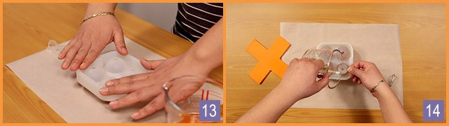 玫瑰养颜果冻，吃着吃着就变美了,13、放好后，盖上模具，尽量压紧，不要留缝隙

14、接着用一个小漏斗把剩余的玫瑰果冻液倒入硅胶模具中，倒的时候小心不要让果冻液溢出来