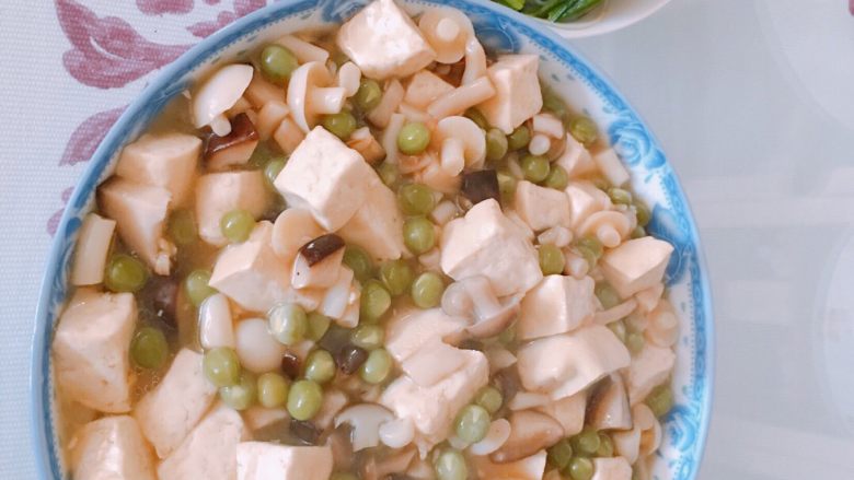 产后宜食 珍宝豆腐,配上一个凉拌菠菜粉丝,简直棒极了👏👍🌟