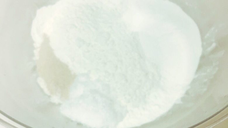 日式米粉比萨 , 将A的材料称量在面包盆中