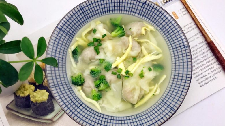 宝宝辅食:藕馅小馄饨-12M+ ,完成