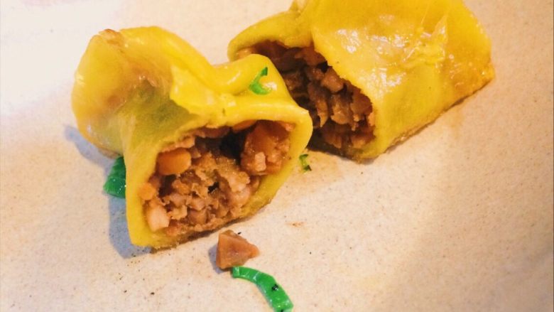 三色煎饺,成品,美美的享用吧