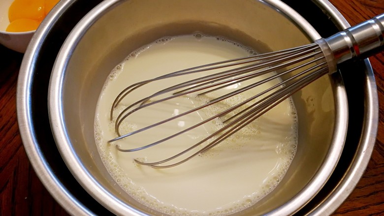 懒人木瓜葡式蛋挞,化开后，隔冰水或等它回温到常温