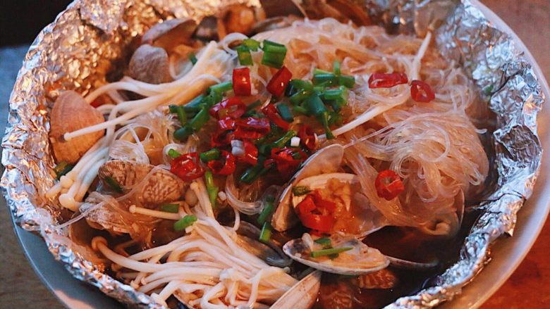 锡纸花蛤粉丝（懒人必备）