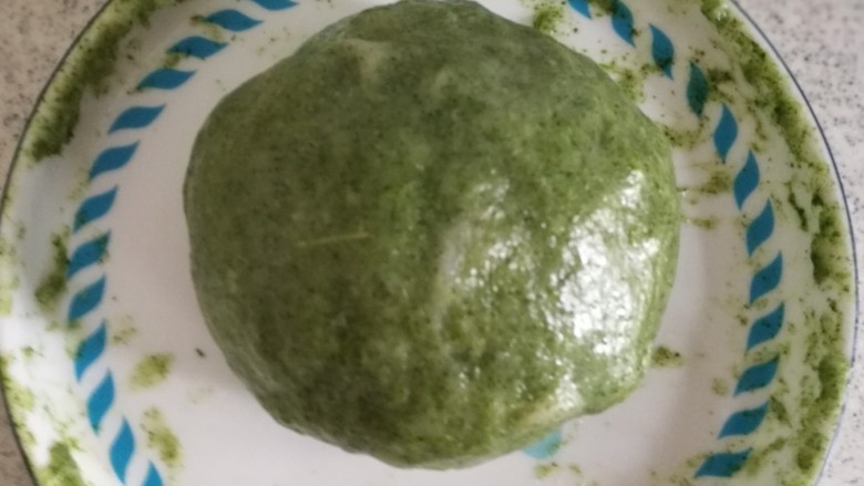 青团,揉好的团子状态应该是这样的