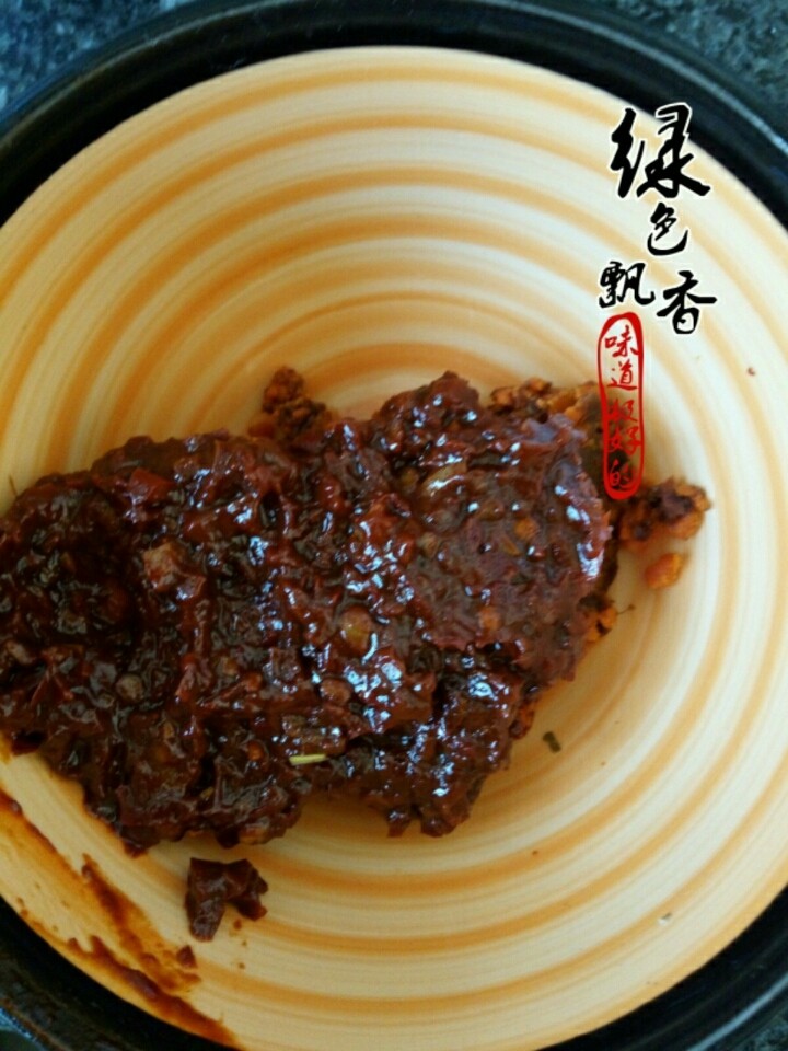 水煮肉片,郫县豆瓣酱剁碎