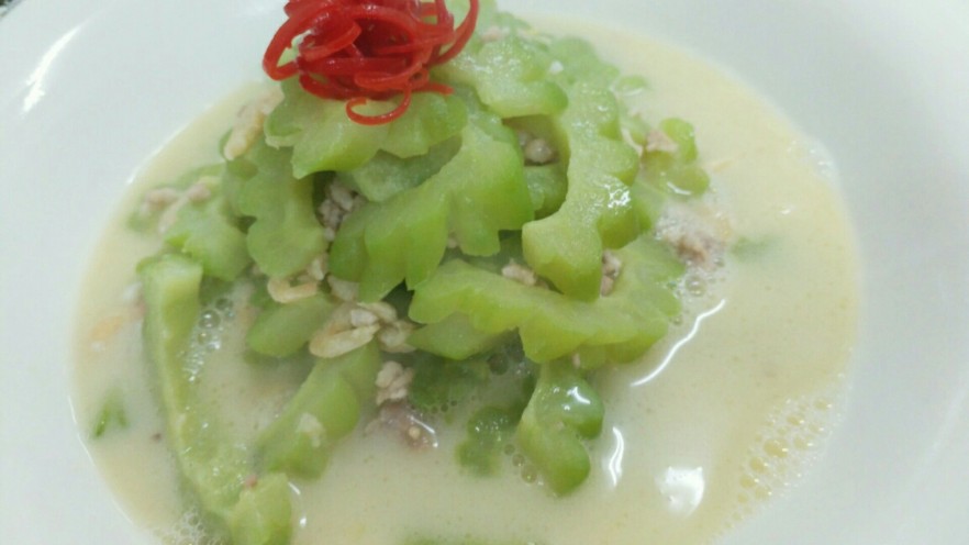 虾干肉末煮凉瓜