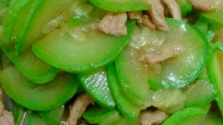 西葫芦炒肉片