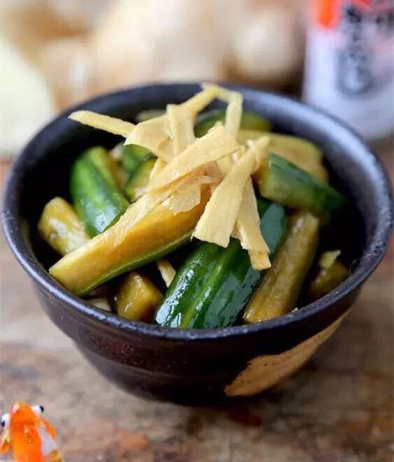 【下饭菜】腌菜集锦,日式脆瓜:黄瓜、糖、酱油、黑醋