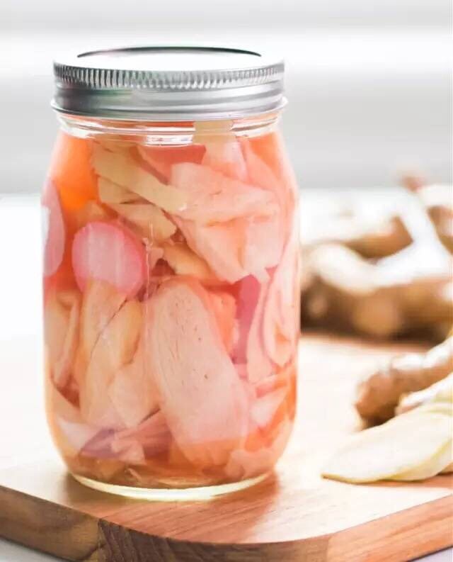 【下饭菜】腌菜集锦,腌嫩姜:嫩姜、白砂糖、白醋、盐