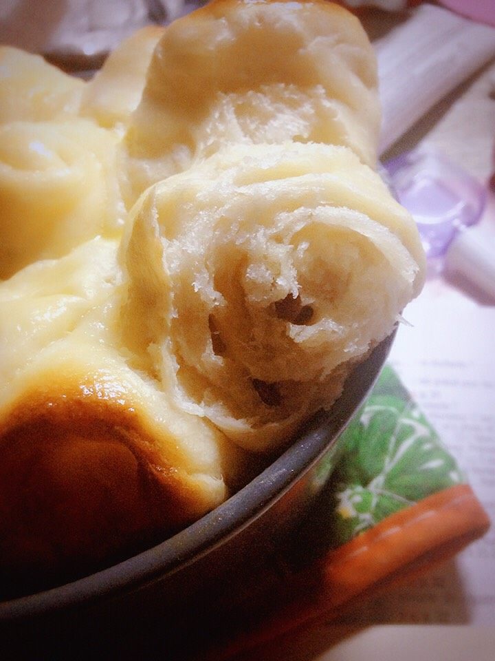 奶酪面包,里面的奶酪让整个面包特别松软
