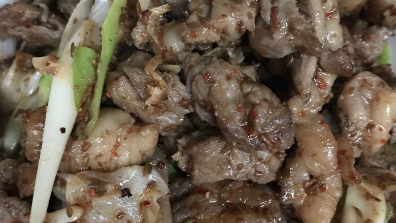 孜然羊肉,炒好了！