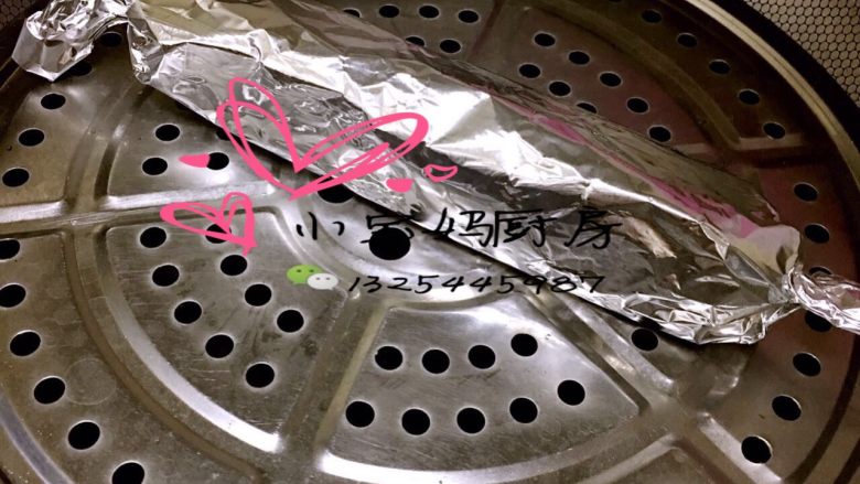 鸡肉卷,上锅蒸15分钟左右
