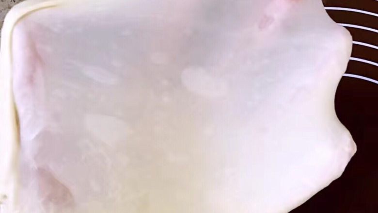 泡浆椰蓉小餐包
,取出面团,手揉一会儿,揉出手膜状