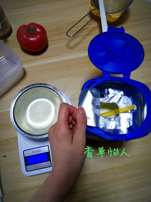 完胜旺旺奶豆的酸奶溶豆宝宝新辅食~香草怡人,称量婴儿奶粉,我用的牛栏三段