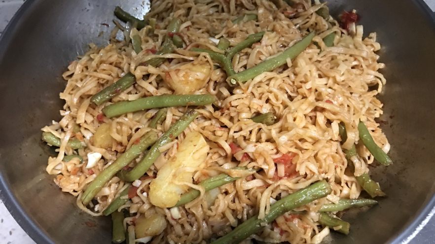 豆角土豆焖面