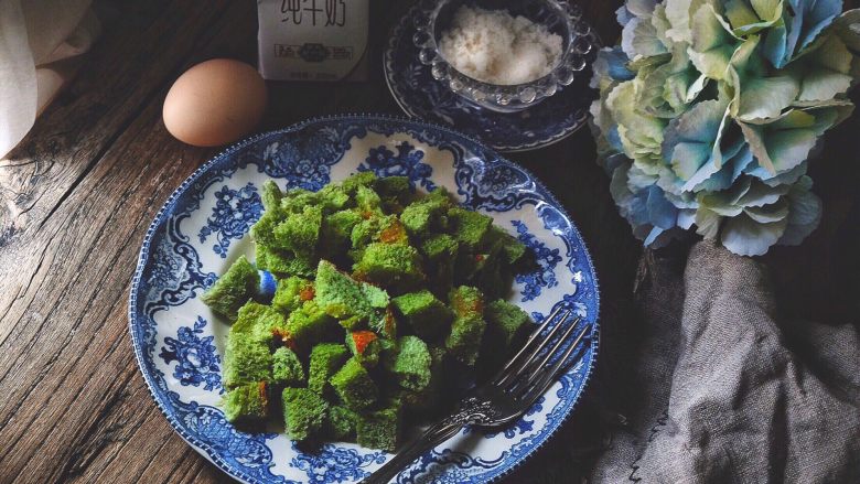 美貌早餐 抹茶面包布丁,准备材料