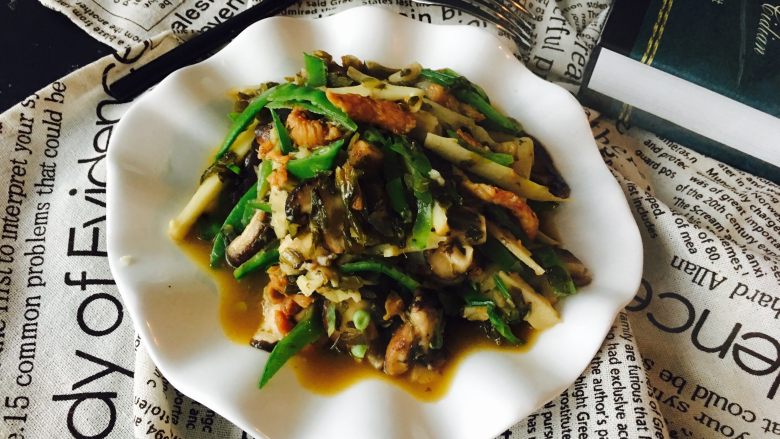 咸菜笋丝牛肉丝